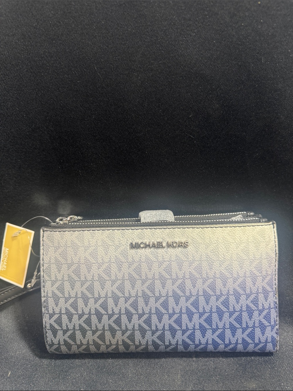 Michael Kors Gray Signature MK Zip-Around Wallet